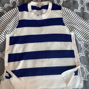 LOFT Striped Knit Sweater